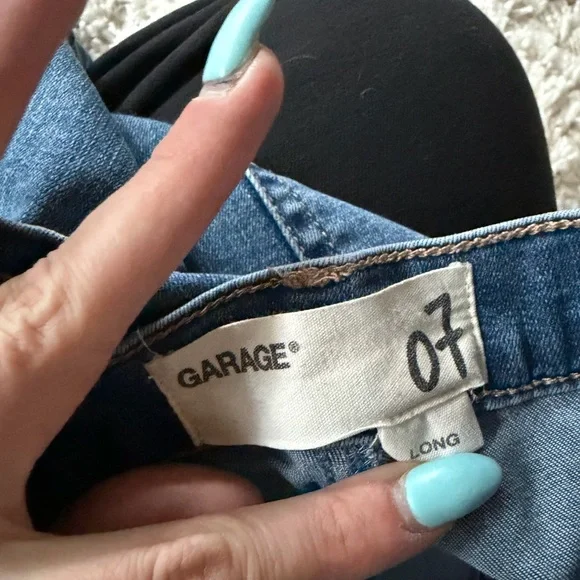 Garage Women's High Rise Distressed Denim stylish pants Jeans size 7 - Picture 5 of 5